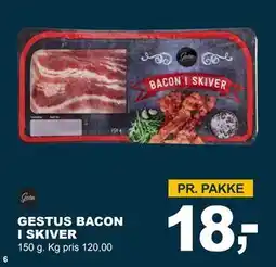 Let-Køb GESTUS BACON I SKIVER, DKK 18 tilbud
