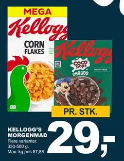 Let-Køb KELLOGG’S MORGENMAD, DKK 29 tilbud