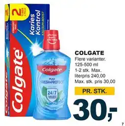 Let-Køb COLGATE, DKK 30 tilbud