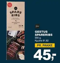 Let-Køb GESTUS SPARERIBS, DKK 45 tilbud