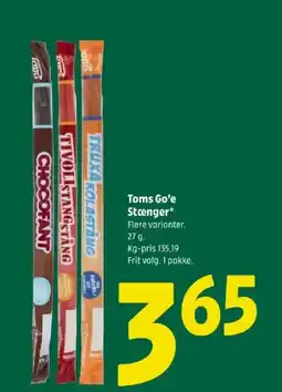 Coop 365 Toms Go'e Stænger tilbud