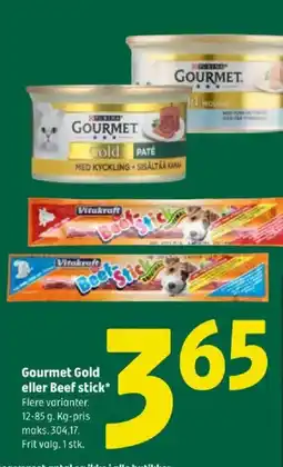 Coop 365 Gourmet Gold eller Beef stick* tilbud