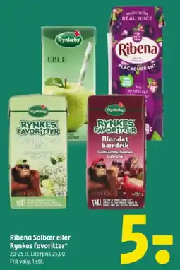 Coop 365 Ribena Solbær eller Rynkes favoritter tilbud