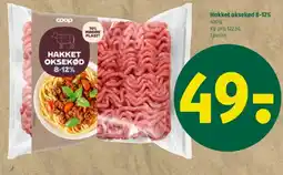 Coop 365 Hakket oksekød 8-12% tilbud