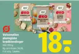 Coop 365 Valsemøllen økologiske brødblandinger tilbud