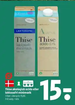 Coop 365 Thise økologisk acido eller laktosefri minimælk tilbud