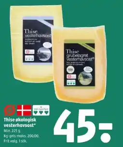 Coop 365 Thise økologisk vesterhavsost* tilbud