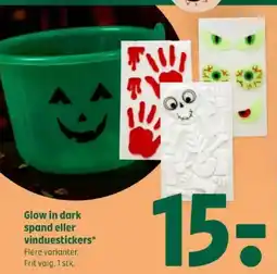 Coop 365 Glow in dark spand eller vinduestickers tilbud