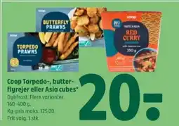 Coop 365 Coop Torpedo-, butter- flyrejer eller Asia cubes tilbud