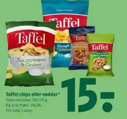 Coop 365 Taffel chips eller nødde tilbud
