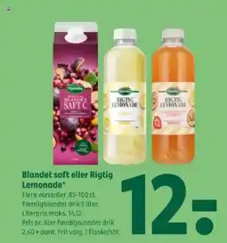 Coop 365 Blandet saft eller Rigtig Lemonade tilbud