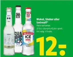 Coop 365 Mokai, Shaker eller Smirnoff tilbud