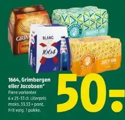 Coop 365 1664, Grimbergen eller Jacobsen tilbud