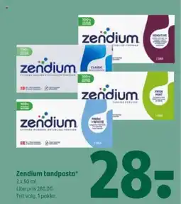 Coop 365 Zendium tandpasta tilbud