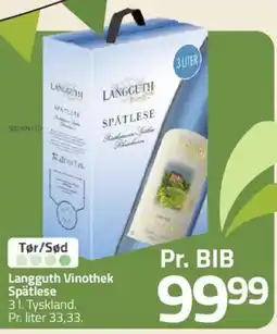 Fleggaard Langguth Vinothek Spätlese tilbud