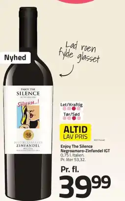 Fleggaard Enjoy The Silence Negroamaro-Zinfandel IGT tilbud