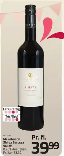 Fleggaard McPeterson Shiraz Barossa Valley tilbud
