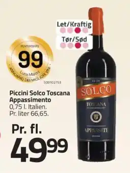 Fleggaard Piccini Solco Toscana SOLCO Appassimento tilbud