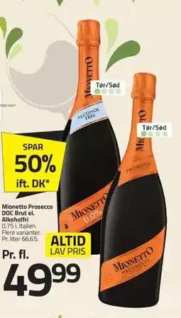 Fleggaard Mionetto Prosecco DOC Brut el. tilbud
