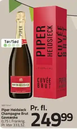 Fleggaard Piper Heidsieck Champagne Brut Gaveæske tilbud