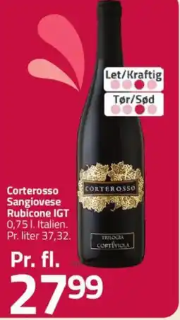 Fleggaard Corterosso Sangiovese Rubicone IGT tilbud
