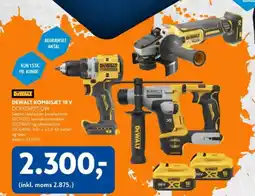Davidsen Dewalt kombisæt 18 v dck355p2t-qw tilbud