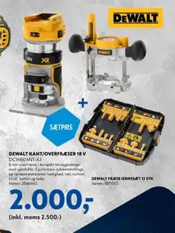 Davidsen Dewalt kant/overfræser 18 v tilbud