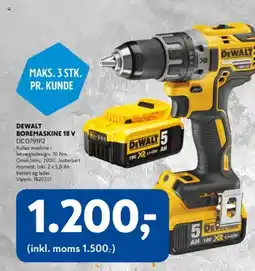 Davidsen Dewalt boremaskine 18 v tilbud