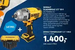 Davidsen Dewalt slagnøgle 1/2" 18 v dcf900n-xj tilbud