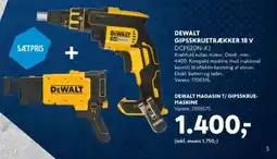 Davidsen Dewalt gipsskruetrækker 18 v tilbud