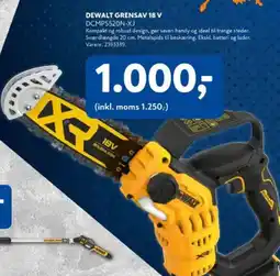 Davidsen DEWALT GRENSAV 18 V tilbud