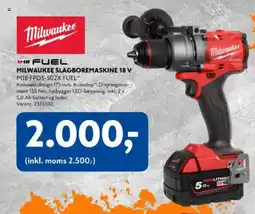 Davidsen M18 milwaukee slagboremaskine 18 v tilbud