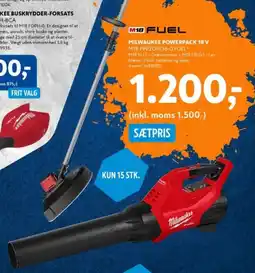 Davidsen M18 fuel milwaukee powerpack 18 v tilbud