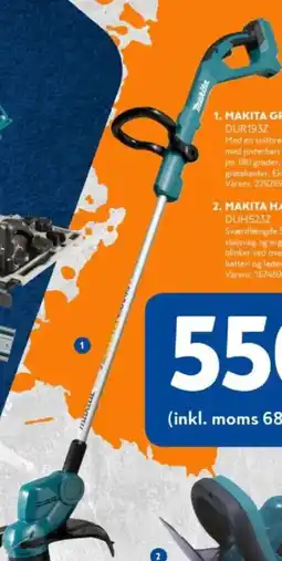 Davidsen Makita græstrimmer 18 v dur1937 tilbud