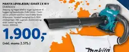 Davidsen Makita løvblæser/-suger 2 x 18 v tilbud