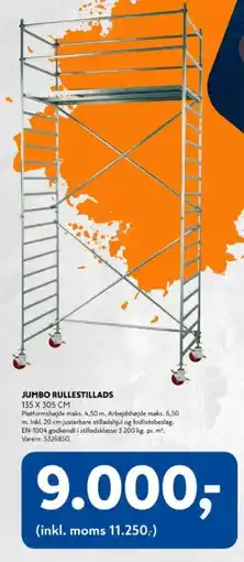 Davidsen Jumbo rullestillads tilbud