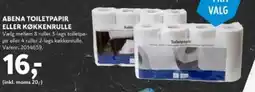 Davidsen ABENA TOILETPAPIR ELLER KØKKENRULLE tilbud