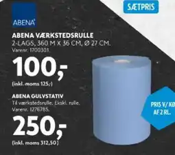 Davidsen Abena værkstedsrulle tilbud