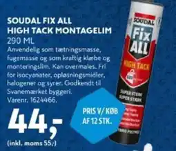 Davidsen Soudal fix all high tack montagelim tilbud