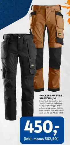 Davidsen Snickers aw buks stretch m/hl tilbud