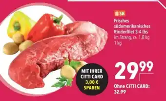 Citti Frisches südamerikanisches Rinderfilet 3-4 lbs tilbud
