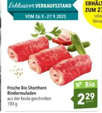 Citti Frische Bio Shorthorn Rinderrouladen tilbud