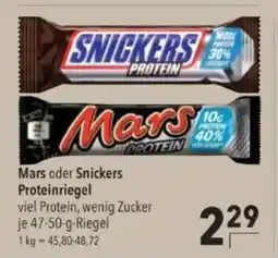 Citti Mars oder Snickers Proteinriegel tilbud