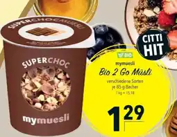 Citti Mymuesli Bio 2 Go Müsli tilbud