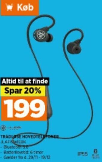 Power Trådløse Hovedtelefoner tilbud