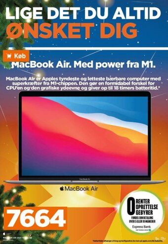 Power Macbook Air 2020 13" 256 GB tilbud