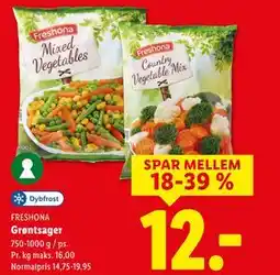 Lidl Grøntsager, DKK 12 tilbud