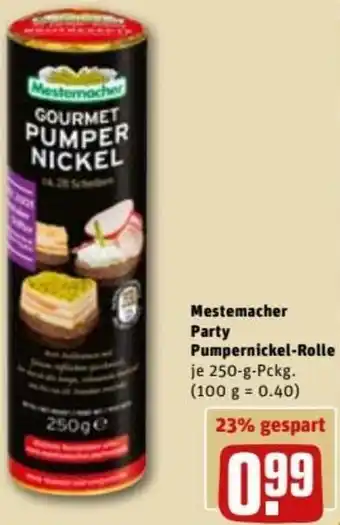 Mestemacher Party Pumpernickel-Rolle 250g