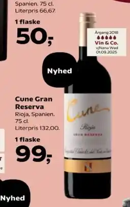 Kvickly Cune Gran Reserva tilbud
