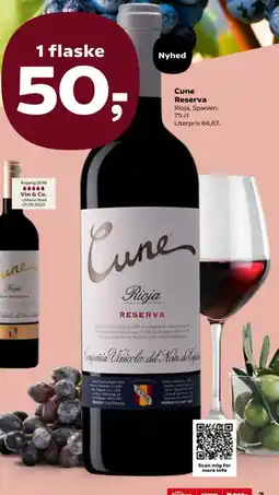 Kvickly Cune Reserva tilbud